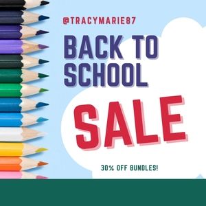 Back to School Sale! 30% off Bundles!